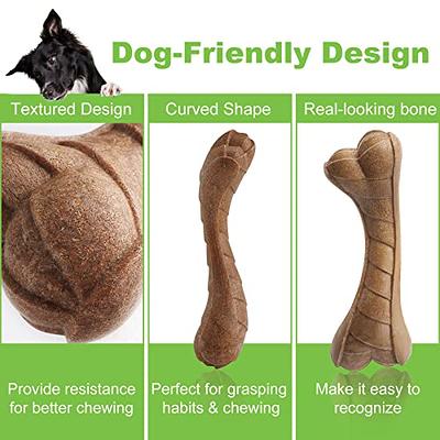 Buy Dog Chew Toys for Aggressive Chewers Indestructible Dog Toys,Real Bacon  Flavored,MOXIKIA Tough Dog Bone Chew Toy Durable Dog Toys for Medium/ Large  breed Dogs, Best Extreme Chew Toys to Keep Them