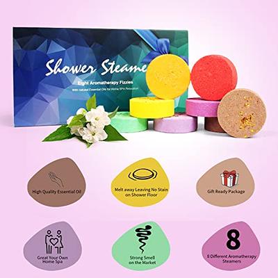 Shower Steamers Aromatherapy 8 Pack, Self Care Gifts for Women and Mom Who  Has Everything, Shower Bath Bombs with Essential Oils, Relaxation Gift Set