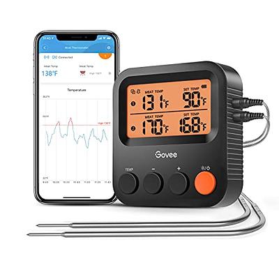 Govee Bluetooth Meat Thermometer, 230ft Range Wireless Grill Thermometer  Remote Monitor with Temperature Probe Digital Grilling Thermometer with  Smart Alerts for Smoker Cooking BBQ Kitchen Oven - Yahoo Shopping