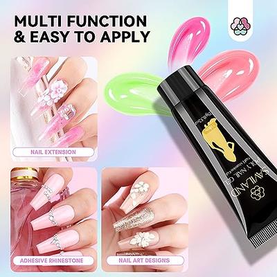Amazon.com: Fiberglass Nail Extension Kit with Clear Pink Builder Nail Gel  Nail Strengthen Gel Magical Silk Fiberglass Fiber Extension Gel, Nail File,  Tweezers, Nail Tips Clip for Gel Extension Nail Art at