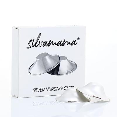 Silveriumom The Original Silver Nursing Cups - Nipple Shields for