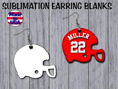 Football Helmet Single Sided Earrings Sublimation Blanks Team Gear Cute  Dangle Jewelry Diy School Spirit - Yahoo Shopping