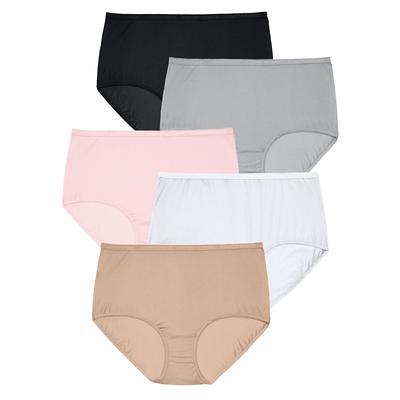 Plus Size Women's Nylon Brief 5-Pack by Comfort Choice in Basic Pack (Size  12) Underwear - Yahoo Shopping