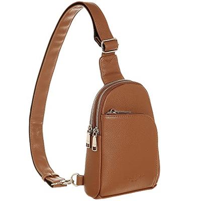 Eslcorri Small Crossbody Sling Bag for Women Trendy - Fashionable Fanny  Packs Vegan Leather Chest Belt Bum Bag Anti Theft Crossbody Sling Purse for