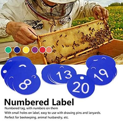 50 Pieces Round Number Marker Tags,Beehive Digital Tags,Round Numbered Sign  Labels with Hole,Plastic Beehive Sign Marker Labels, Numbered Beekeeping  Tags Livestock Labels - Yahoo Shopping