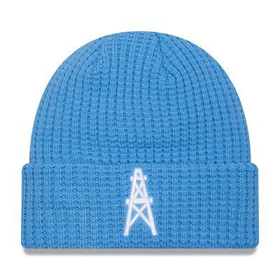 Men's '47 Light Blue Houston Oilers Legacy Bering Cuffed Knit Hat with Pom