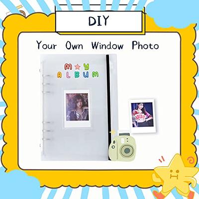 A5 Photocard Collect Book 6 Ring Binder Kpop Photocard Holder Refillable  Card Protectors with 30 Pcs Inner Refills Album (Purple Heart)