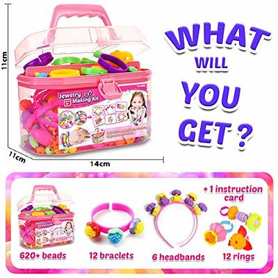 Snap Pop Beads for Kids Crafts Kids Jewelry Making Kit for Girls