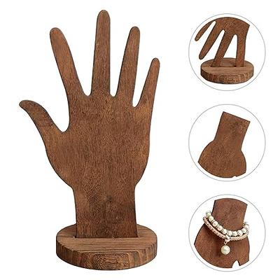 Hand Jewelry Stand Wooden Hand Ring Holder Hand Form Jewelry Display Stand  Palm Design Bracelet Rack Wooden Hand Mannequin Jewelry Showcase Trinket  Holder - Yahoo Shopping