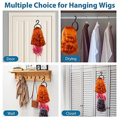 Ajustable Wig Head Stands Holder Colorful Plastic Durable Wig Hair Hat  Display Holder Stand Tool Portable Folding Wig Stand