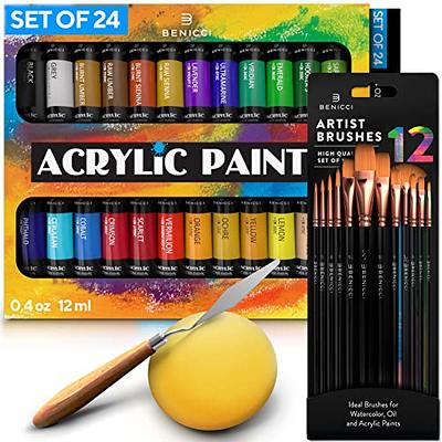 Shuttle Art Artist Quality Non Toxic Rich Pigment Acrylic Paint Set 16  Color Set