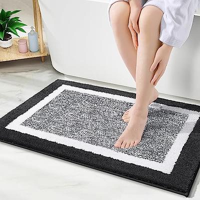 Walensee Bathroom Rug Non Slip Bath Mat (36x24 Inch White) Water Absorbent  Super