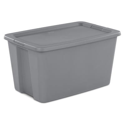 Sterilite 30 Gallon Tote Box Plastic, Gray, Set of 6 - Yahoo Shopping