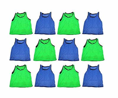 BlueDot Trading Youth Scrimmage Pinnie Training Vest for Team Practice for  Multiple Sports Soccer, Football, Basketball, and Lacrosse, Combo  Blue/Yellow, 12 Pack - Yahoo Shopping