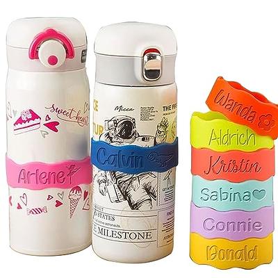 Baby Bottle Bands Silicone Name Labels for Daycare 3 Pack Fits All