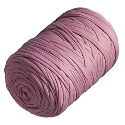  Tshirt Yarn 130 Yards of Fabric Recycled Yarn 1.5 lb Vondrak T-Shirt  Yarn for Crocheting and Knitting (Burgundy)