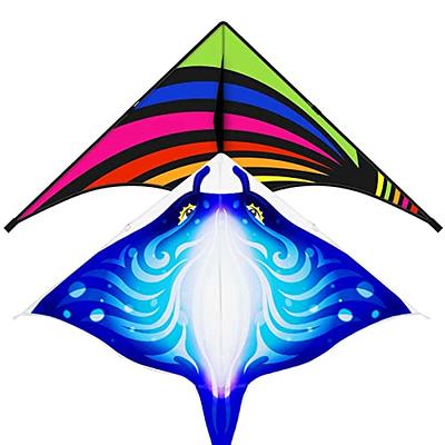 Mint's Colorful Life Devil Fish Kite and Delta Kite for Kids