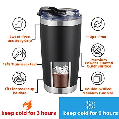 Drinco 40oz Tumbler With Handle, Straw Lid, Insulated Stainless Steel  Travel Mug Water Bottle Ice Coffee Cup For Cold And Hot, Bigsur
