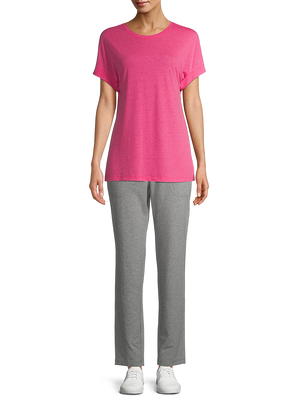 Athletic Works Women's Athleisure Core Knit Pants Available in Regular and  Petite - Yahoo Shopping