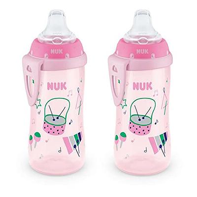 YRHH Toddler Sippy Cups with Straws-Spill Proof Silicone Transition Straw  Sippy Cup for 6+ Months Baby 6 Ounce (Pink)