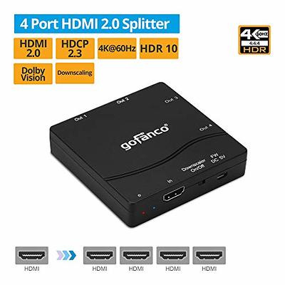 NEWCARE 4K HDMI Splitter 1 in 3 Out 【with 3.9 FT HDMI Cable】, 1×3 HDMI  Splitter Support 4Kx2K, 1080P, 3D, HDR, DTS/Doby-TrueHD for Xbox PS5/4 Roku