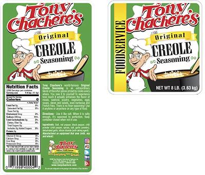 Tony Chachere Creole Seasoning, Original, 8 Pound - Yahoo Shopping