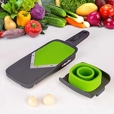 Mueller Handheld Vegetable V Slicer Salad Utensil, Perfect for Salad  Zucchini Carrots Onions and All Vegetables, Make Low Carb/Paleo/Gluten-Free  Meals, Adjustable Thickness - Yahoo Shopping