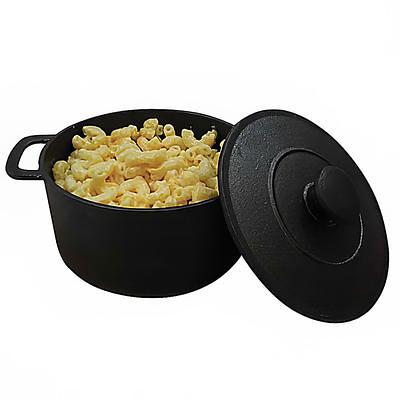 Valor 8 oz. Pre-Seasoned Mini Cast Iron Pot with Cover