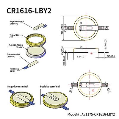 CR1616 Batteries - 10 Pack - 10 Batteries