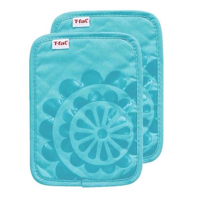 T-Fal Waffle Silicone Oven Mitt (Set of 2), Blue