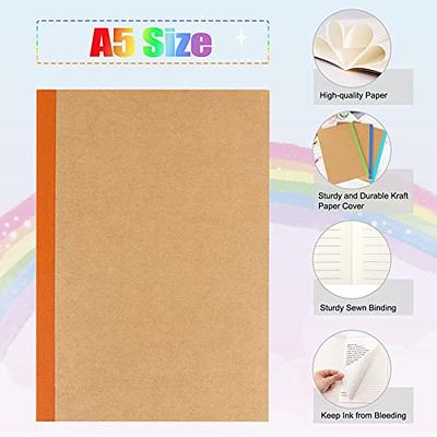 A5 Kraft Lined Notebook 10 Pack