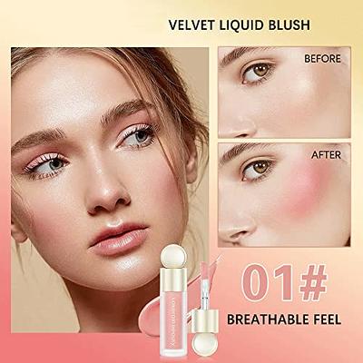  Liquid Blush MakeupSoft Cream Liquid Blush Makeup Wand,Matte  Creamy Blush For Cheeks,Cream Liquid Blush, Natural-looking, Smudge Proof,  Long Lasting, Blendable Blush Stick Cosmetics