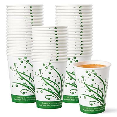  VANDAPAC Compostable cups 18 oz plastic cups (20 cups).  Biodegradable cups that are eco friendly cold cups. Disposable plastic cups  friendly to the environment : Health & Household