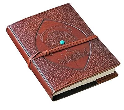 ThoughtSpace Journals for Men - Vintage Leather Journal for Women Lined - Personal Journal - Diary for Women - Leather Bound Journal - Writing