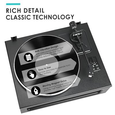 All-in-One Record Player High Fidelity Belt Drive Turntable for