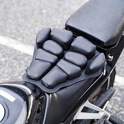 ASI Air Seat Innovations Motorcycle Air Seat Cushion - Pressure Relief Pad  - Touring Saddles Reduces Vibration - Large Seat Size 15 x 13.5