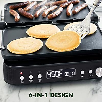 GreenPan Electric Indoor grill and Griddle Stainless steel 6-in-1
