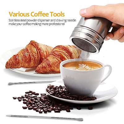 Creative Coffee Latte Art Mold, Stainless Steel Milk Bubble