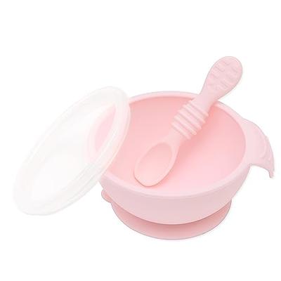Ginbear Suction Bowls for Baby Girl, Baby Led Weaning Spoon and Fork, Baby  Dishes and Utensils Set for Toddlers, Silicone Baby Feeding Set 6-12 Months  (Baby Pink) - Yahoo Shopping