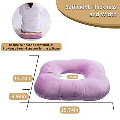 Vinban Stuffed Donut Pillow Seat Cushion | for Tailbone and Coccyx Pain,  Hemorrhoids, Bed Sores, Pregnancy, Prostate, Surgery Recovery, Sitting