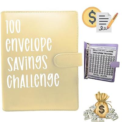 100 Envelope Challenge Binder, Easy And Fun Way To Save $5,050, Savings  Challenges Binder, Budget Binder With Cash Envelopes, Budget Planner Book