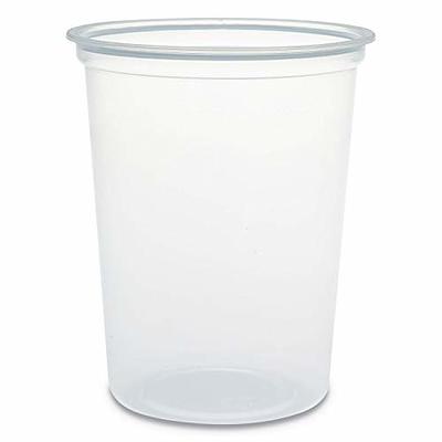 Plastic Deli Containers with Lid, 16 oz, Clear, Plastic, 240/Carton