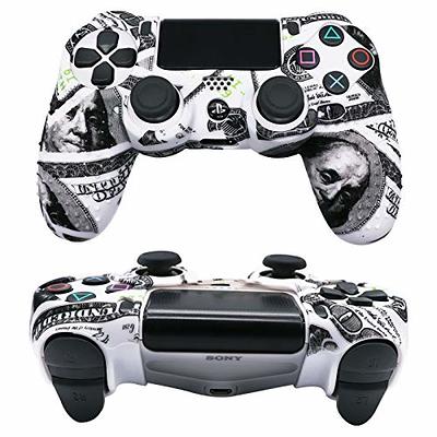 RALAN PS4 Controller Skin Silicone Purple, Non-Slip Grip Cover Protector  Compatible with Playstation 4/PS4 Slim/PS4 Pro Controllers with 6 Thumb  Grip