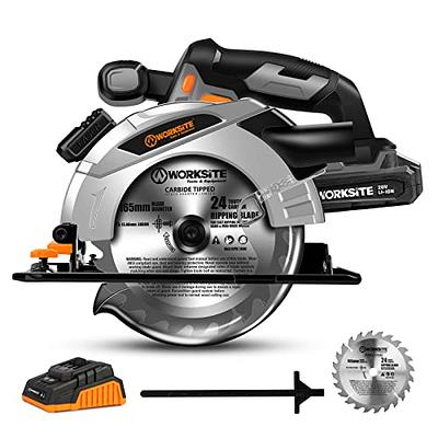 PowerSmart 20V 6-1/2 Inch Cordless Circular Saw with 4.0Ah Battery