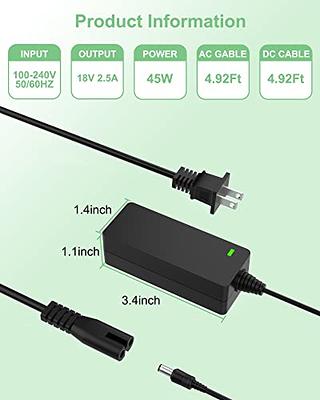 Pwr+ RNAB00B502HL4 pwr 19v ac adapter for cricut explore air 2 expression  original create mini cake power cord - 12 ft ul listed cutting machine