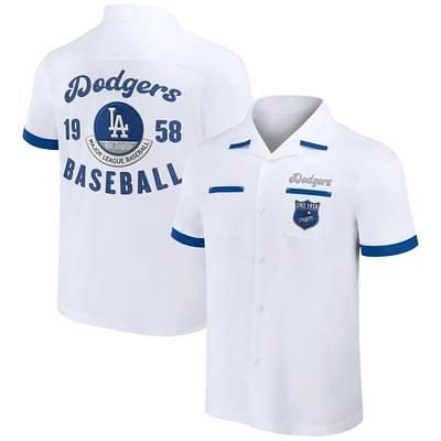 Women's Reyn Spooner White Los Angeles Dodgers scenic Camp Button-Up Shirt Size: Small