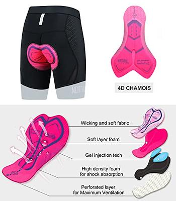 Padded Bike Shorts Women 4D Padding Bicycle Cycling Shorts for Long  Distance Rid