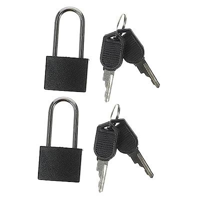 6Pcs Small Locks with Keys, Multicolor Luggage Locks ABS Plastic