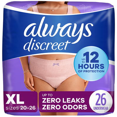 Depend Silhouette Incontinence Underwear for Women, Maximum Absorbency, XL,  Pink, 18ct 