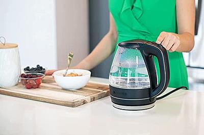 Ovente Electric Hot Water Glass Kettle 1.5 Liter Borosilicate